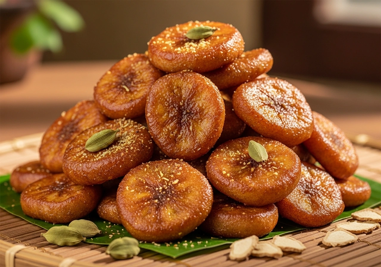 Sharkara Varatti, a traditional Kerala snack