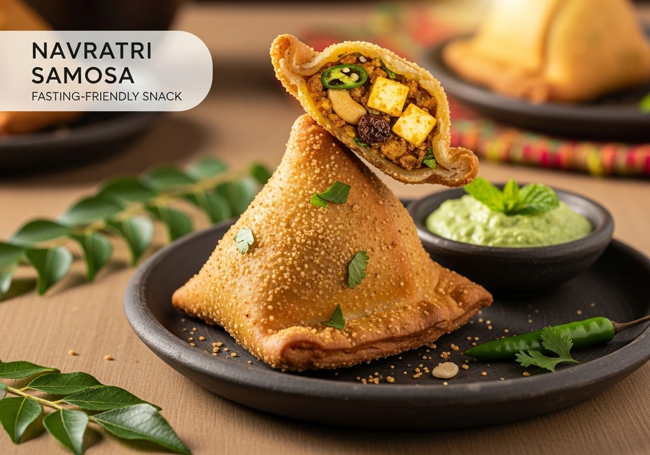 Serve Serve hot with vrat chutney (coriander-coconut chutney or sweet curd dip).