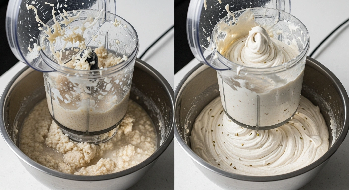 Grind the Batter Drain soaked rice and blend with ½ cup water to make a slightly coarse paste. Transfer to a large bowl. Drain urad dal + fenugreek and blend with ½ cup water to make a smooth, airy paste. Add to the rice batter.