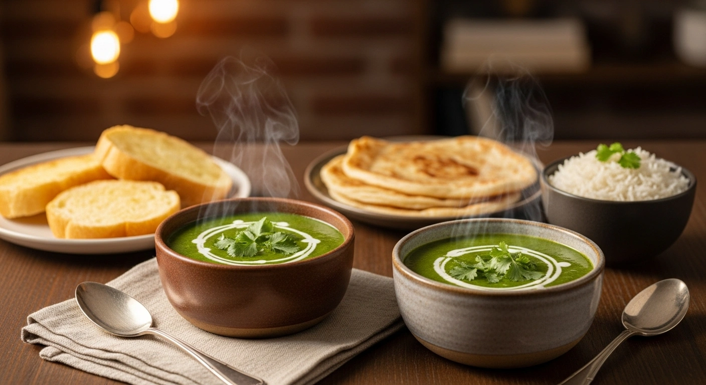 Served Palak Ka Shorba