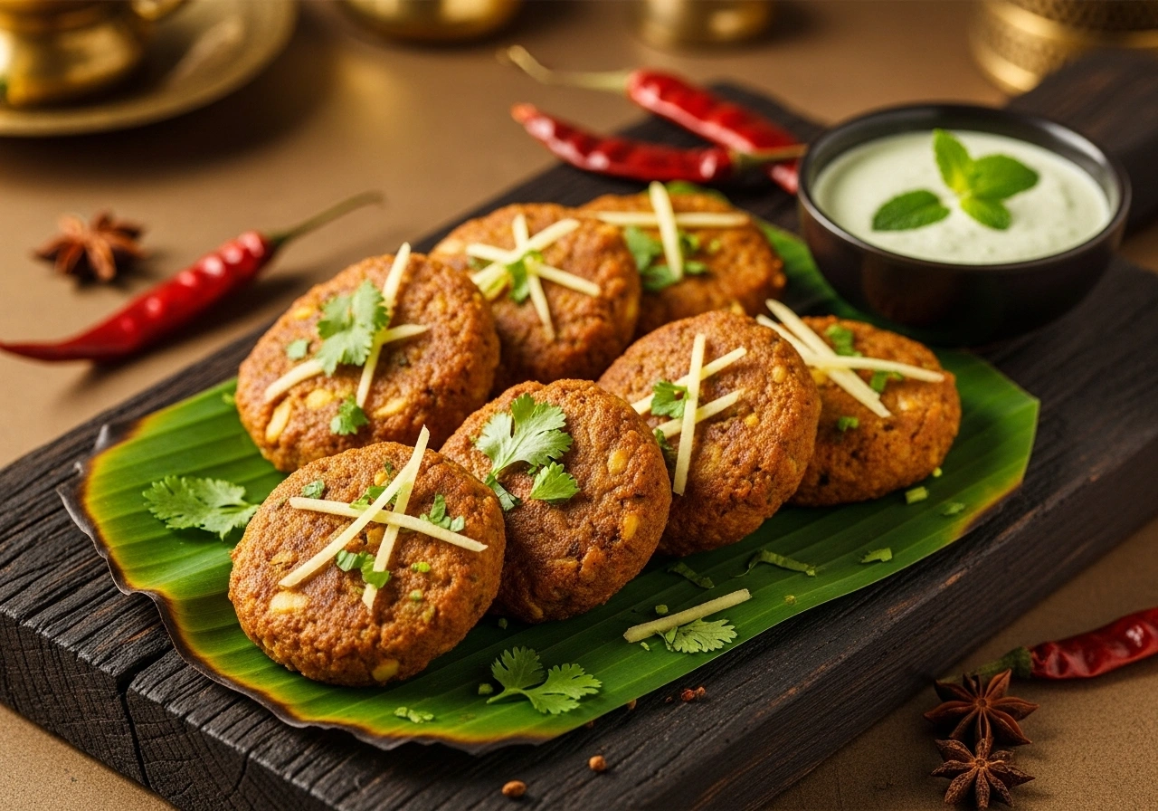 Serve Serve hot with green chutney, onion rings, and lemon wedges.