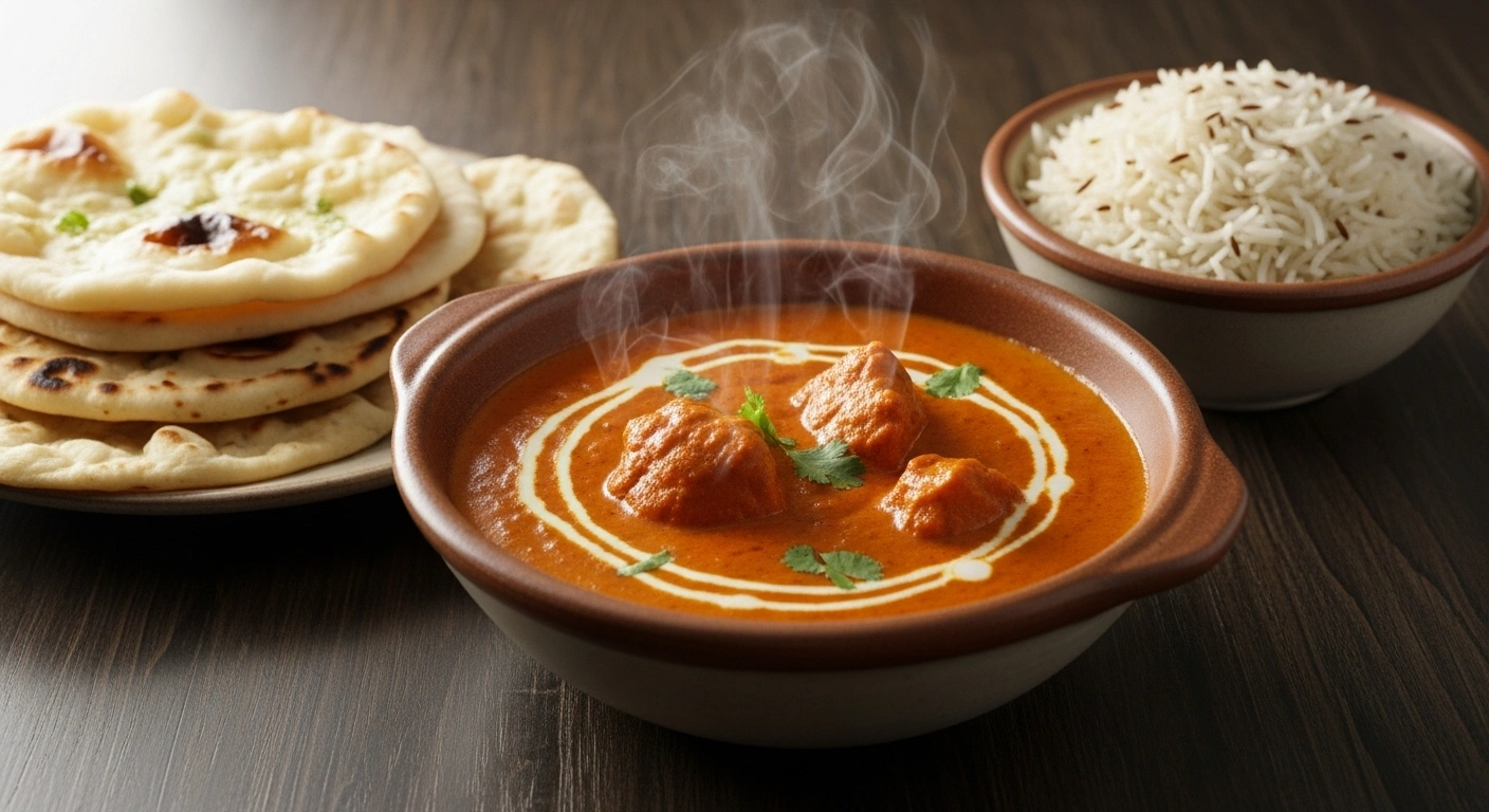 Served Butter Chicken