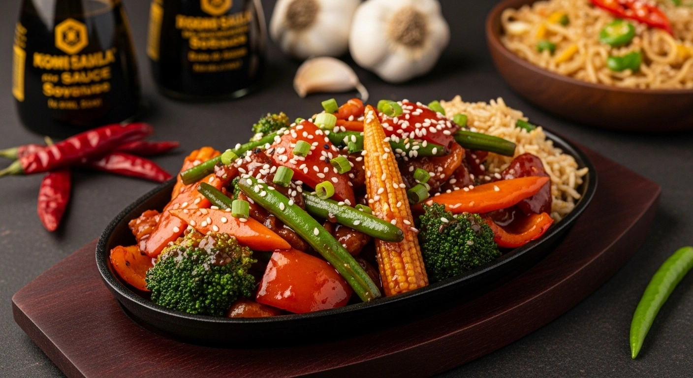 Vegetables In Hot Garlic Sauce