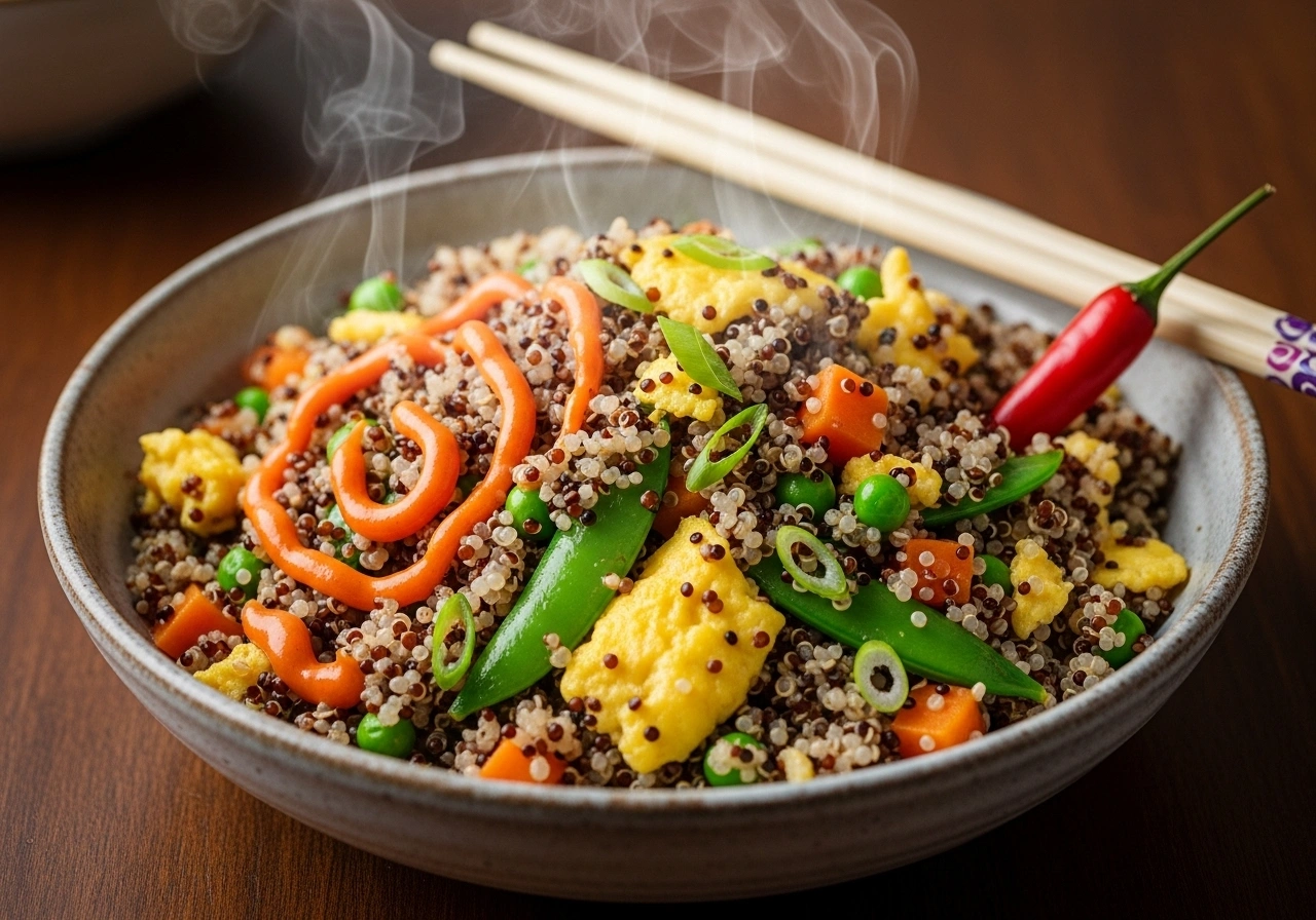 Serve Serve hot as a one-bowl meal or with chilli sauce.