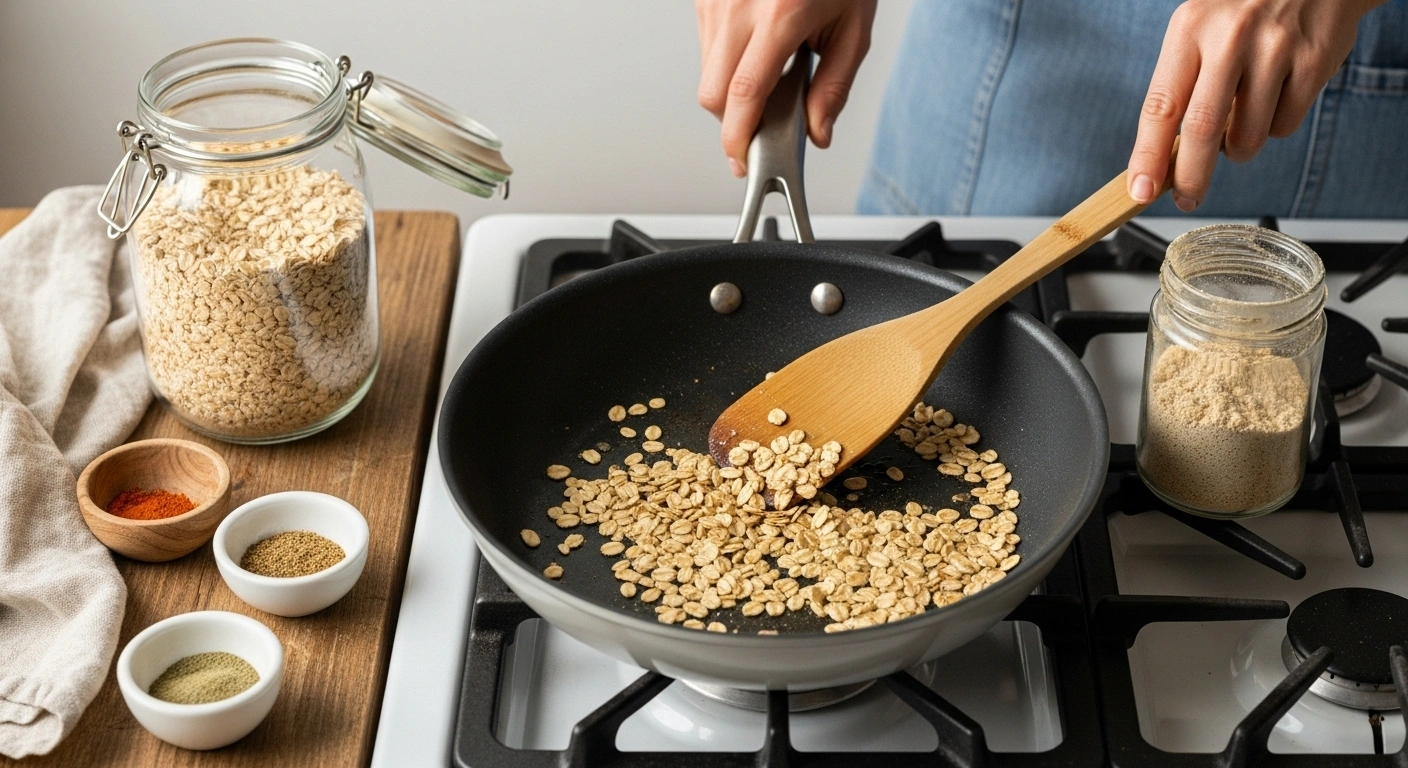 Dry Roasting Oats