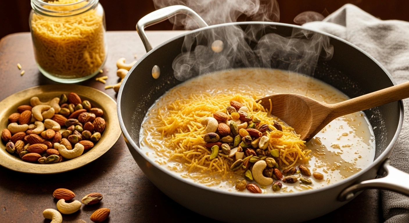Add Vermicelli & Nuts: