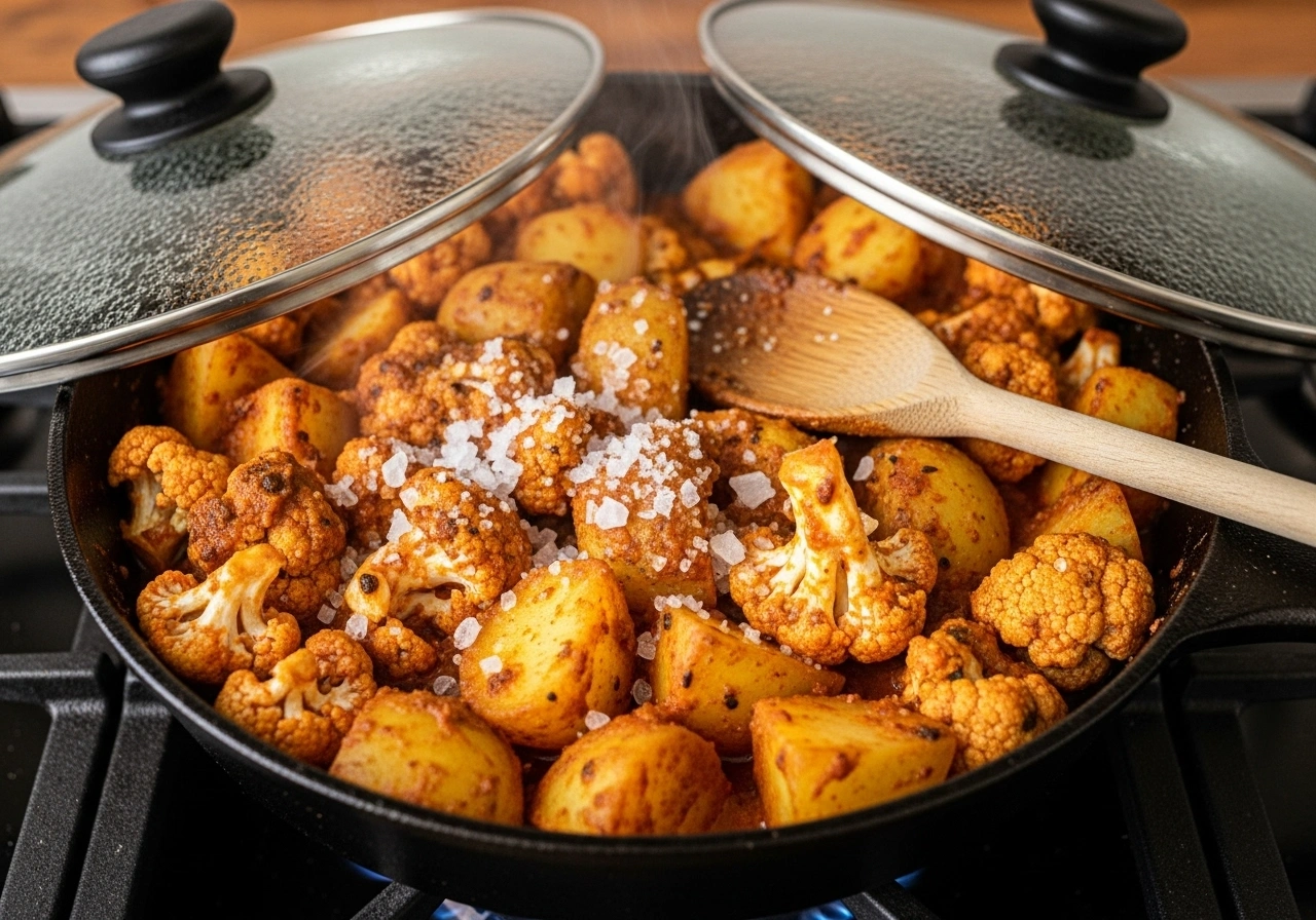 Add Potatoes and Cauliflower