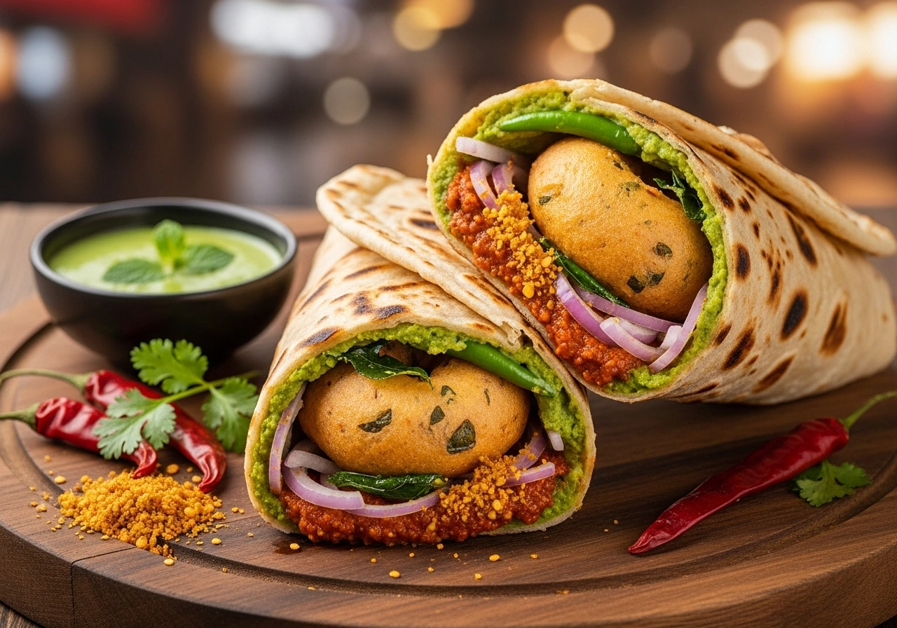 Vada Pav Wrap