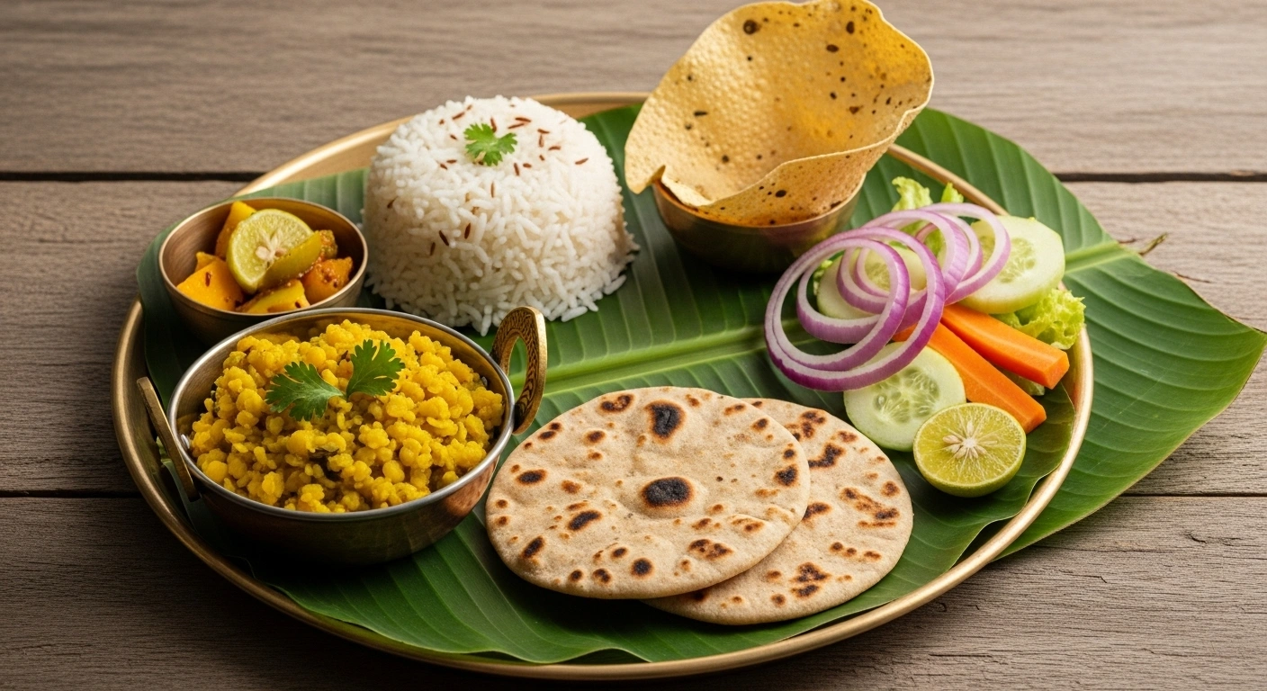 Served Moong Dal Sabji