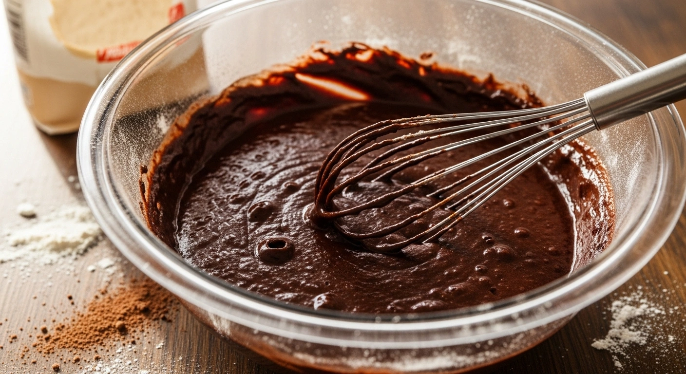Melt chocolate & butter In a heatproof bowl, melt chocolate and butter together (microwave or double boiler). Stir until smooth.