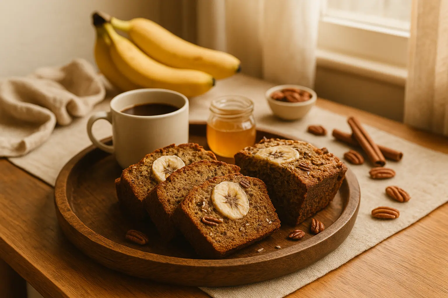 Served Banana Pecan Bread
