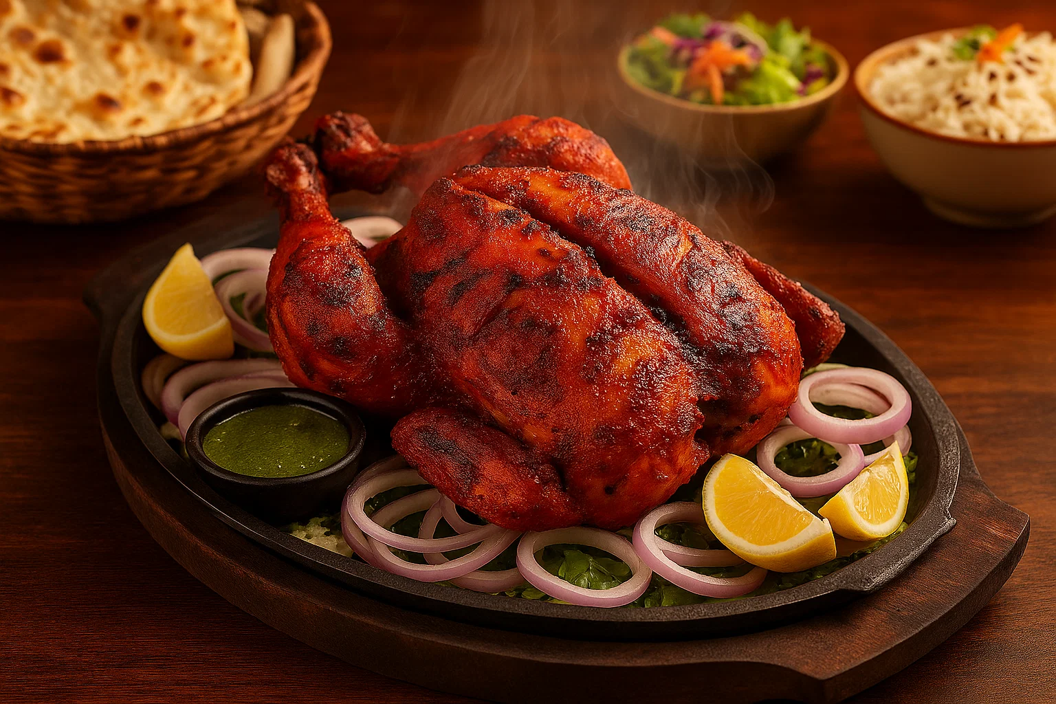 Served Tandoori Chicken