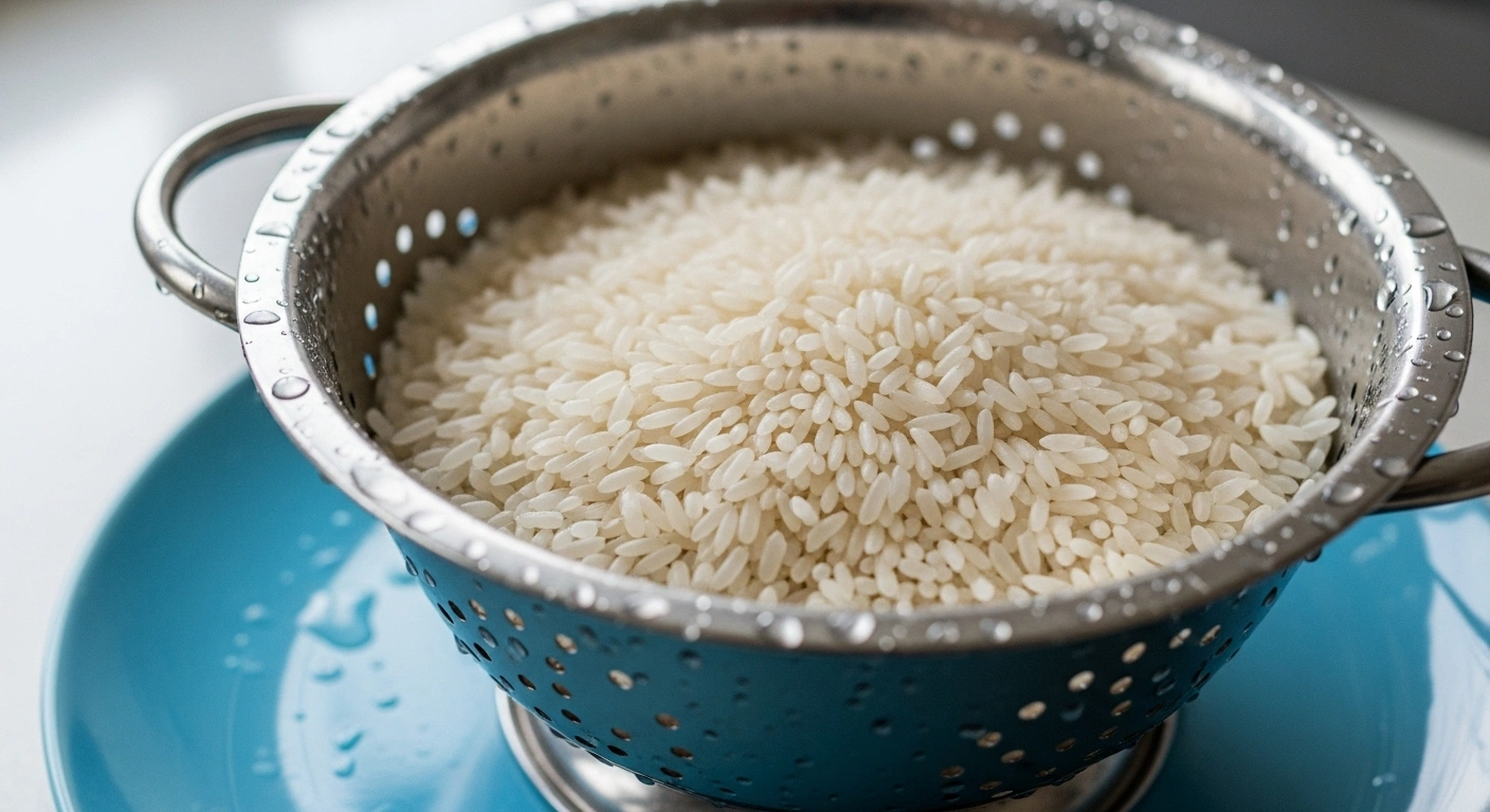 Drain the rice