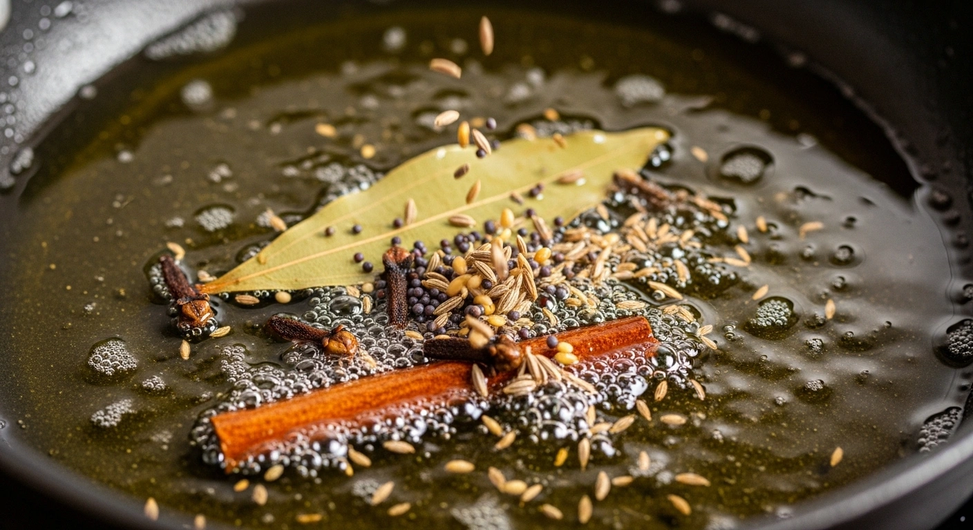 Tempering spices