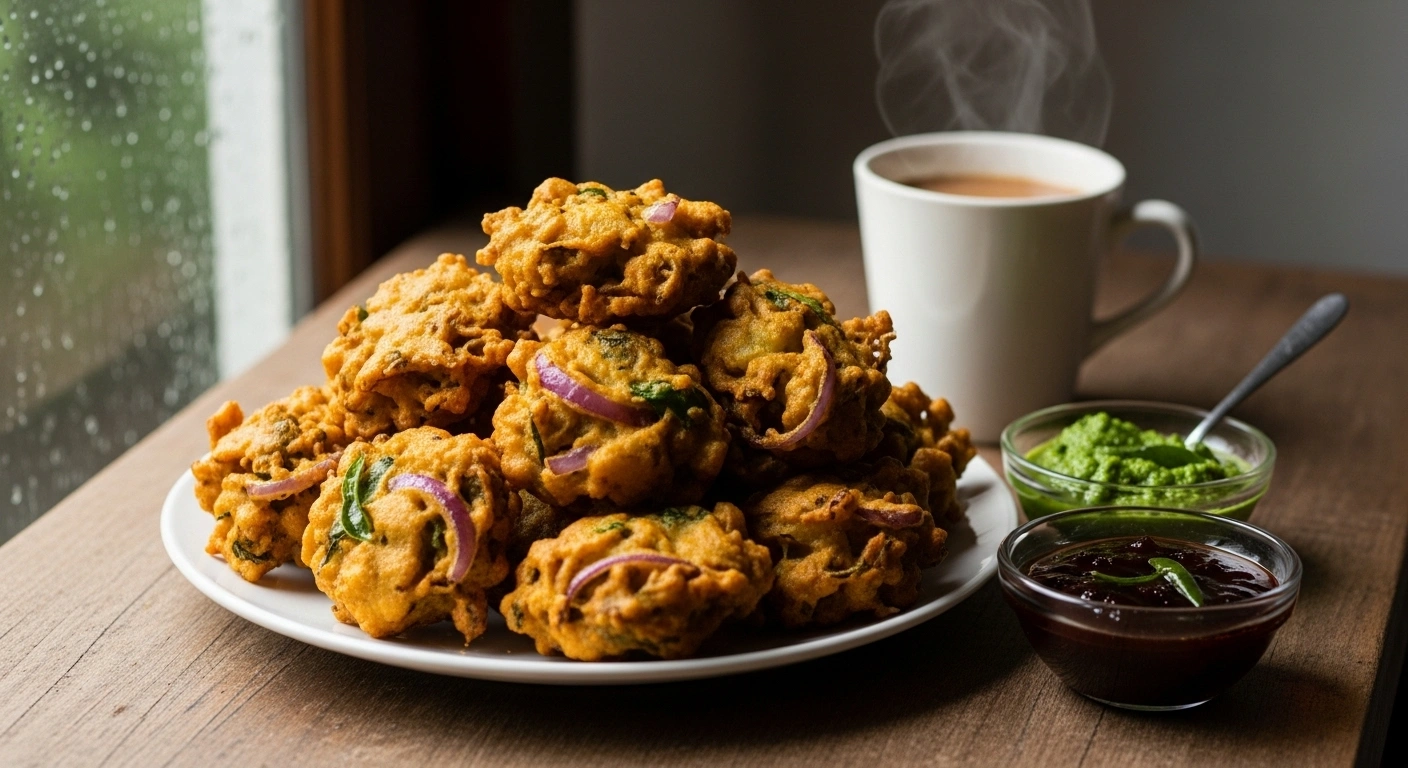 Pakodas Served Fresh