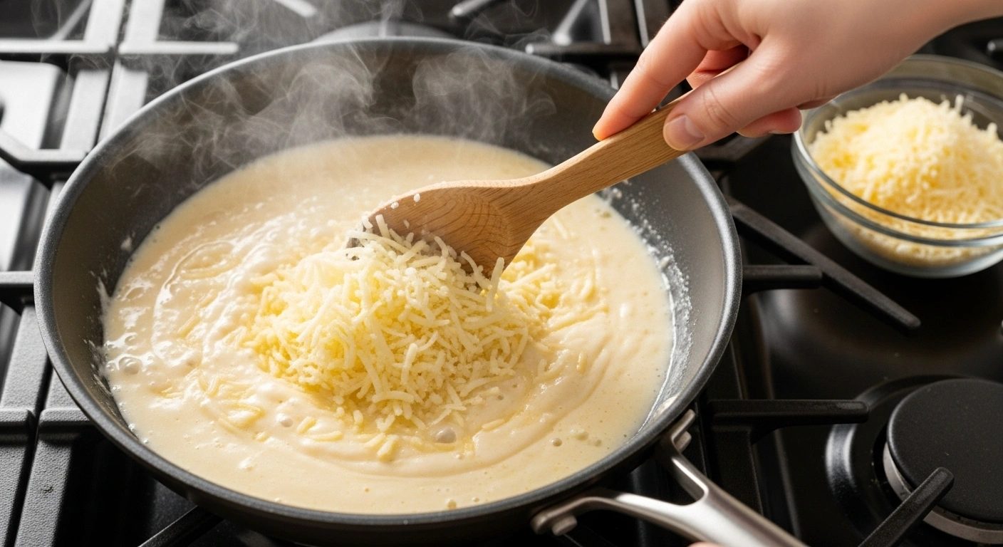 Prepare the white sauce