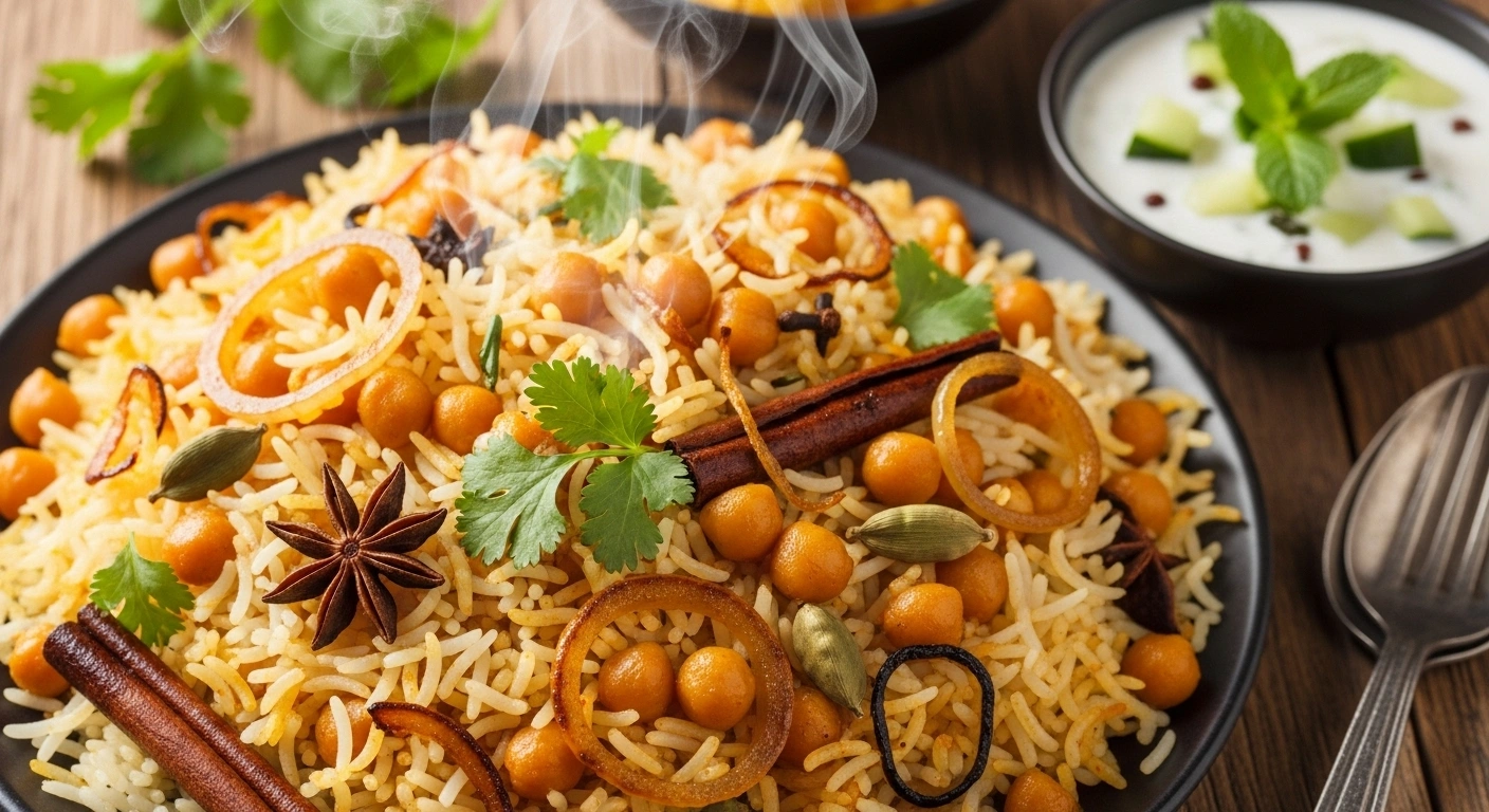 Chickpea Biryani