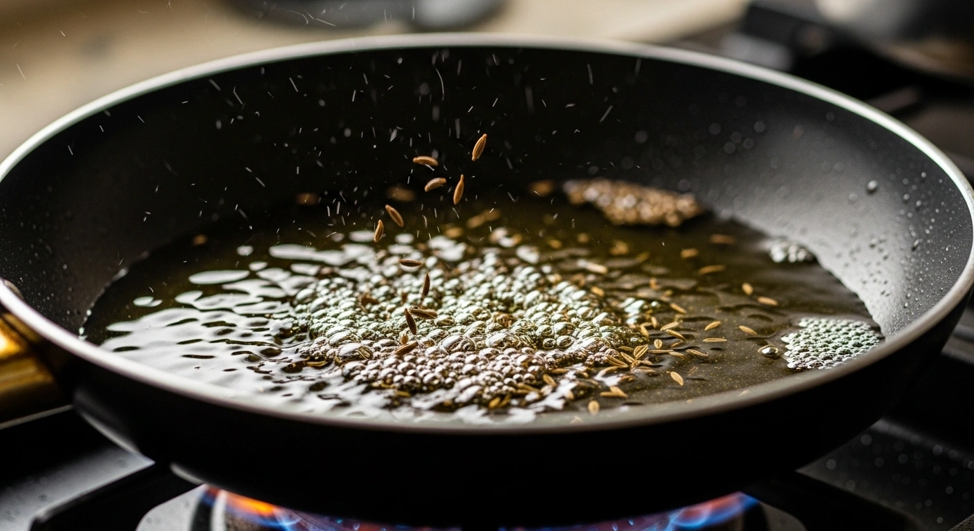 Heat oil in a pan