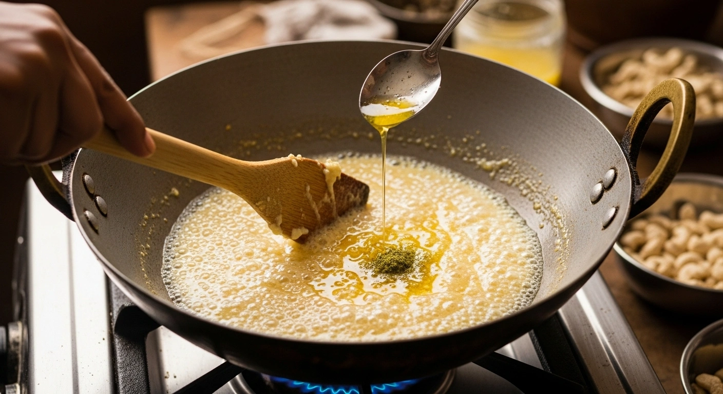 Cook Cashew Mixture