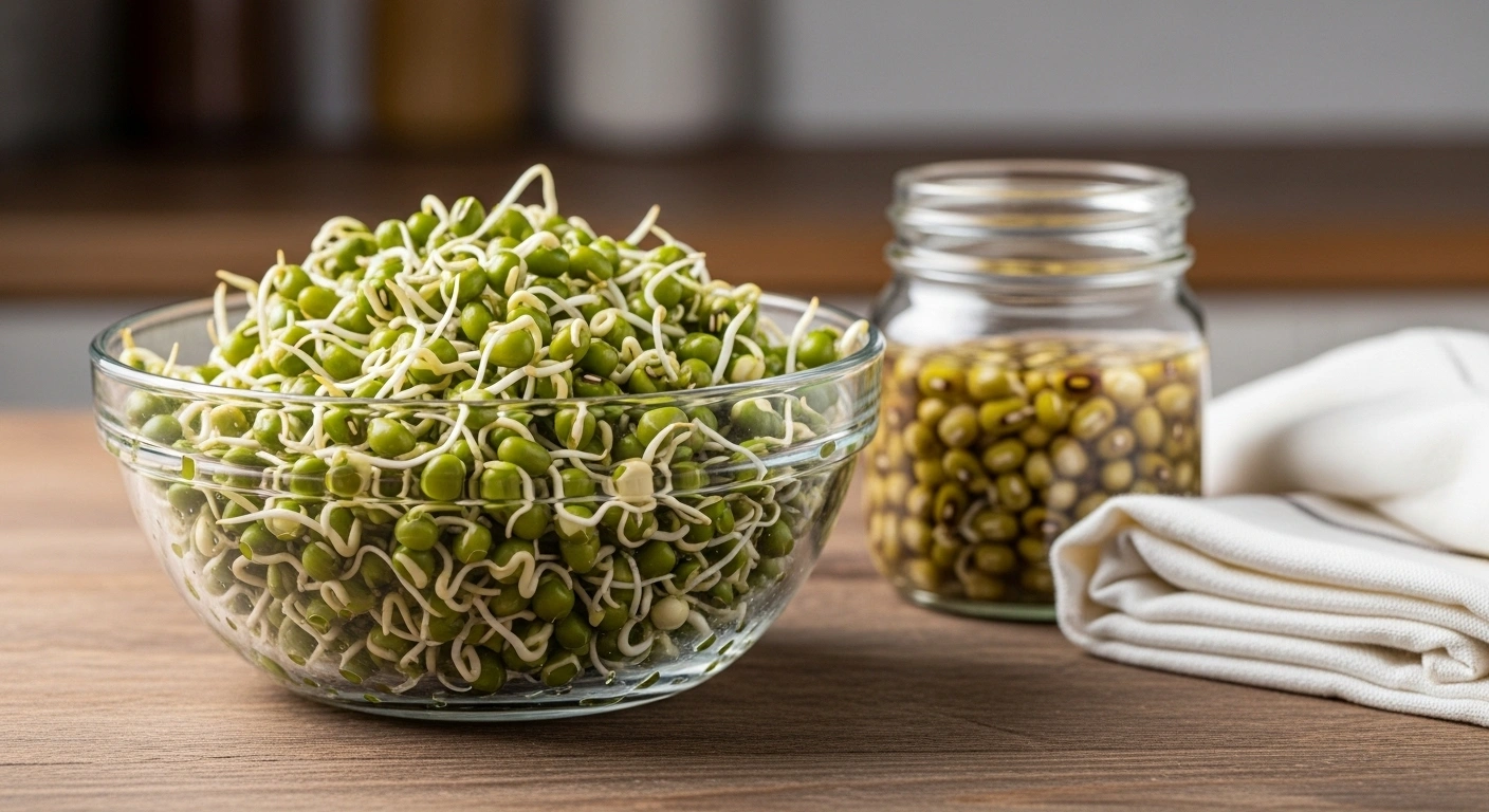 Rinse Sprouts in water