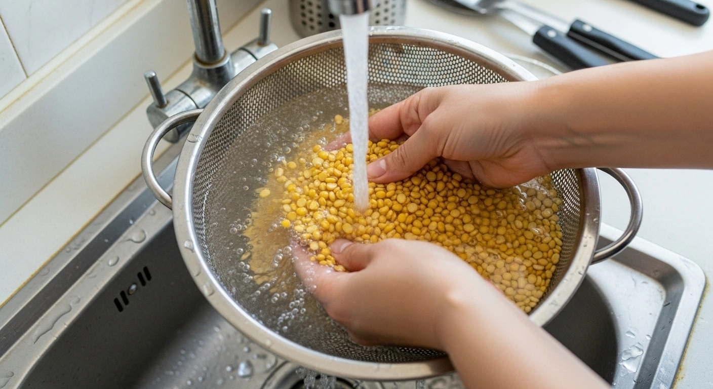 Wash moong dal