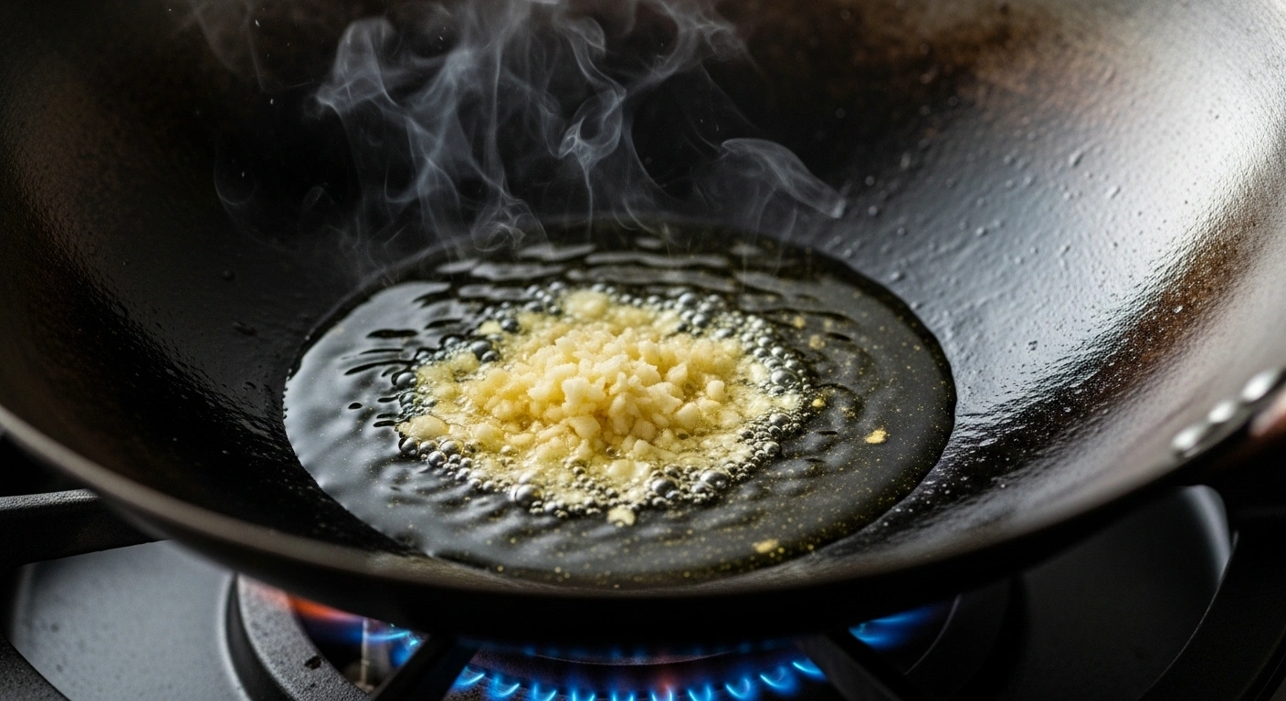 Heat Oil in Wok