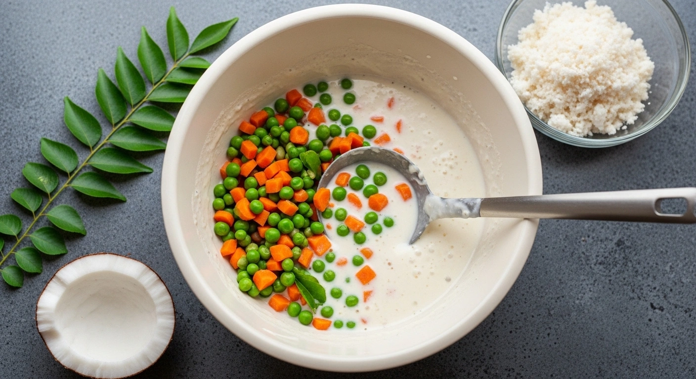 Mix grated carrots