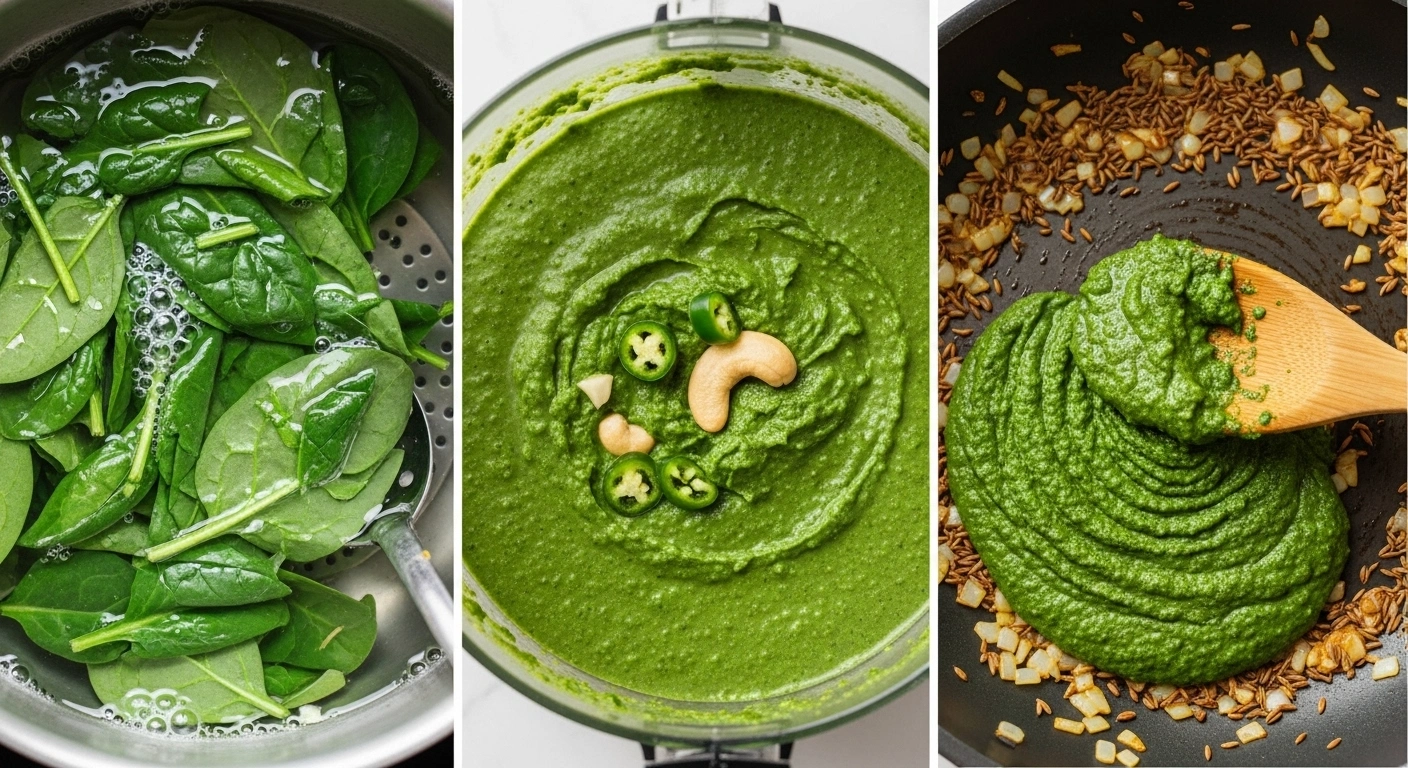 Blanch Palak