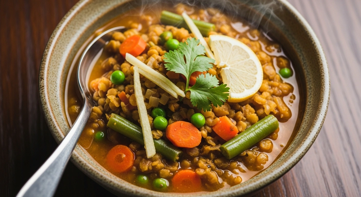 Moong Dal and Vegetable Soup