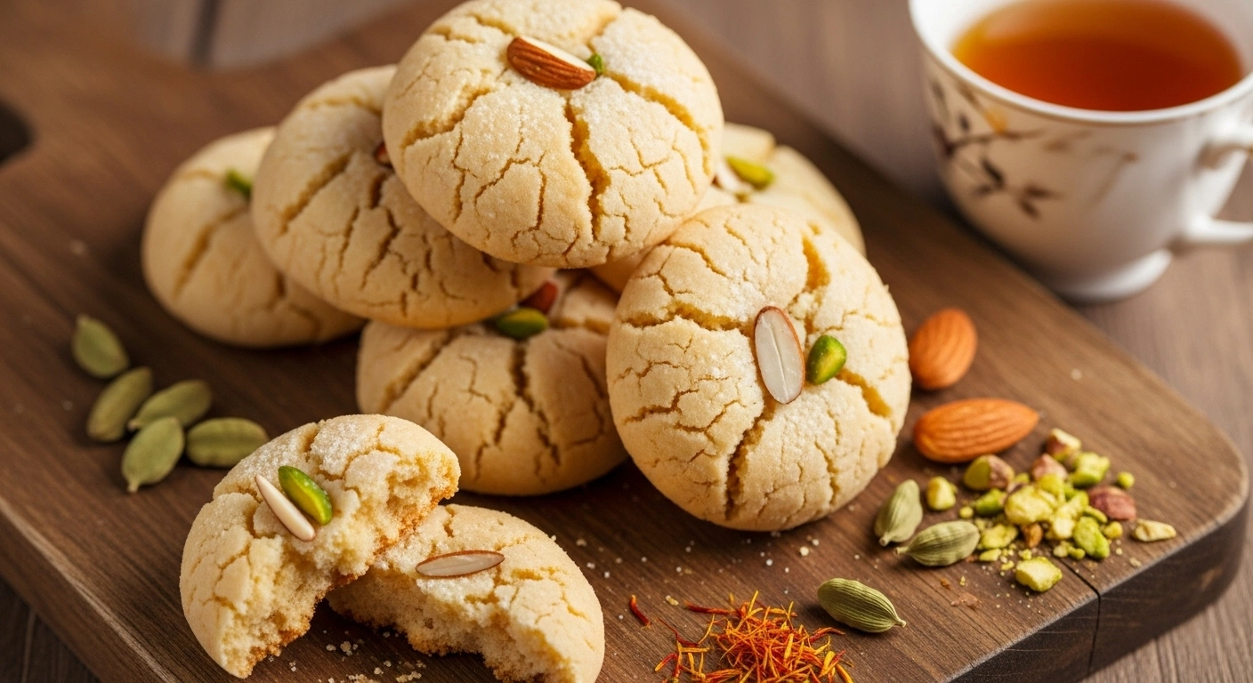 Shahi Nankhatai: Royal Indian Shortbread Cookies