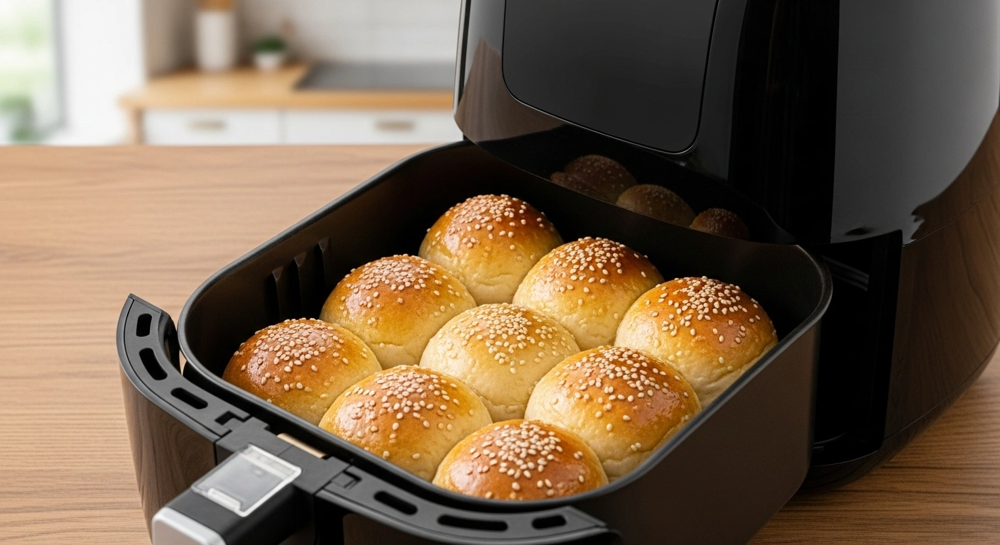 Air Fry the rolls