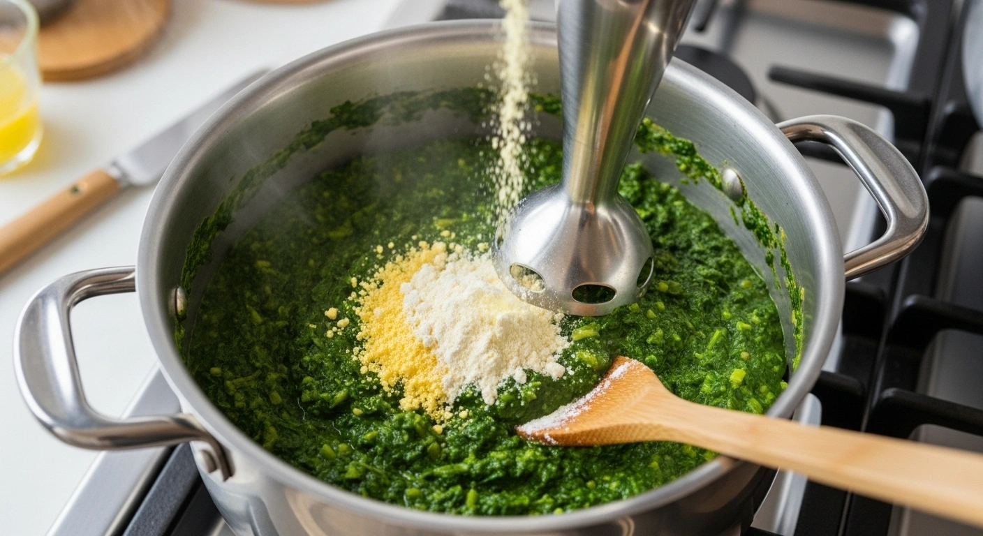Mash the saag