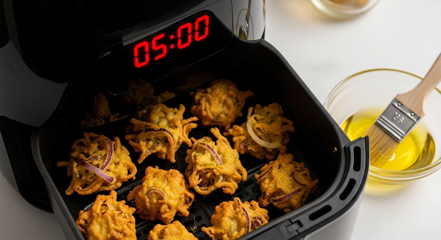 Air Fry the Pakodas