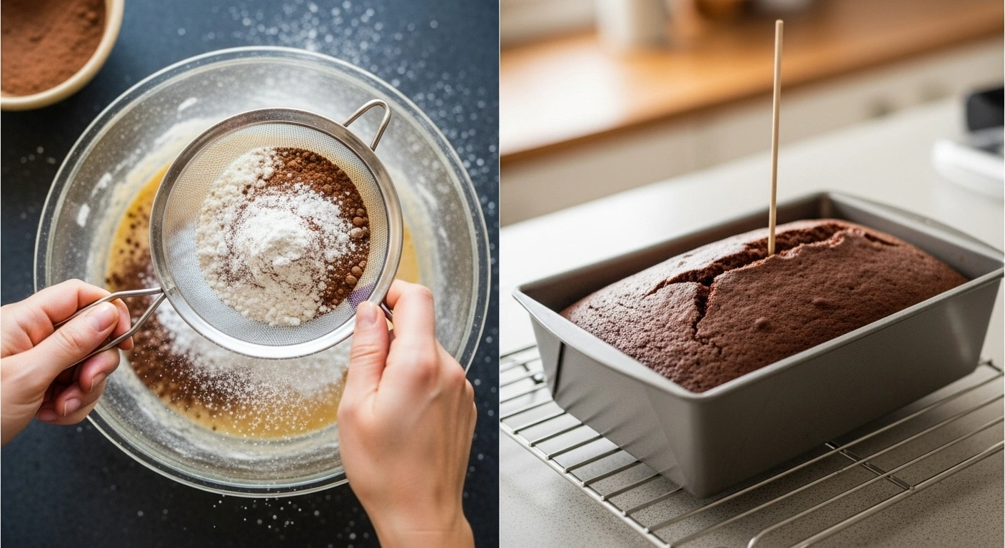 Pour the batter