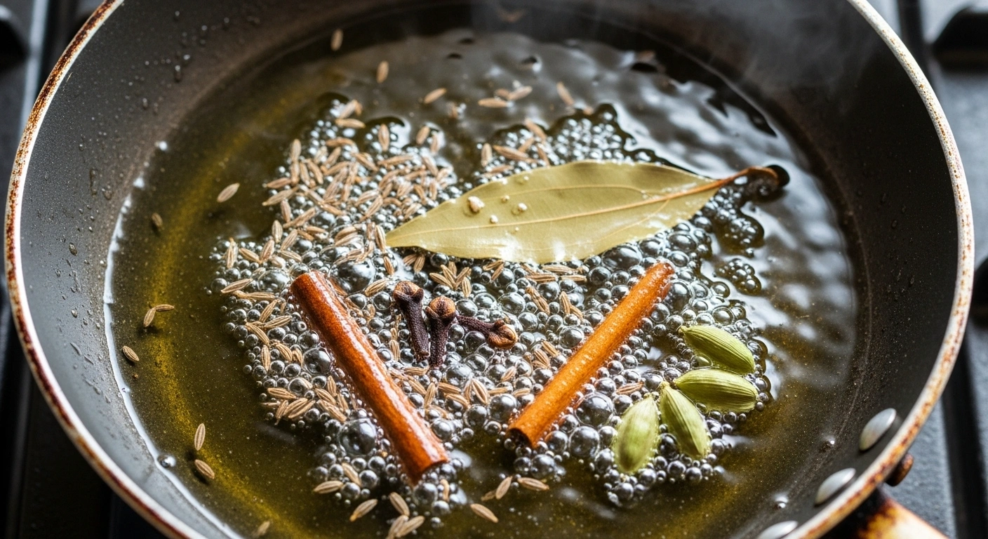 Heat Oil in a pan