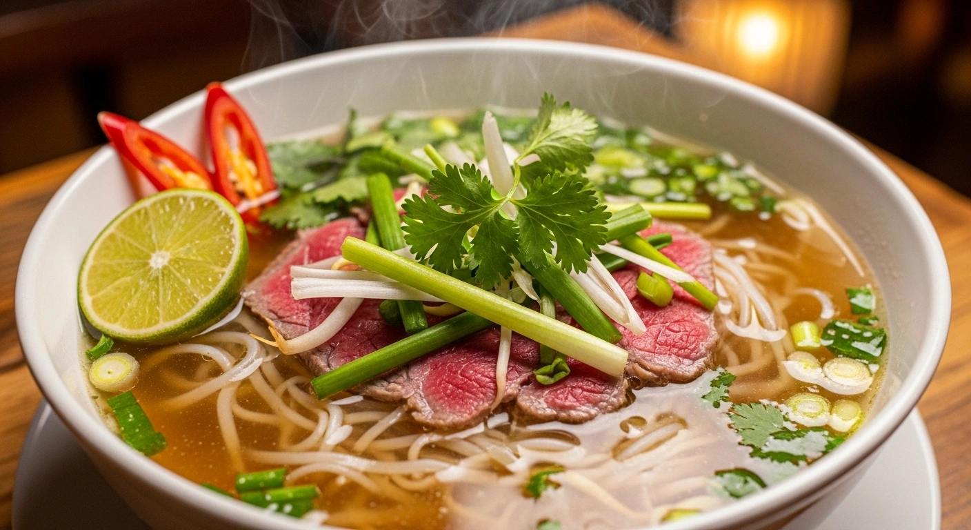 Served noodle
