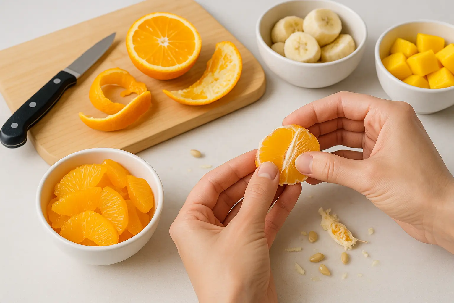 Peeling Oranges