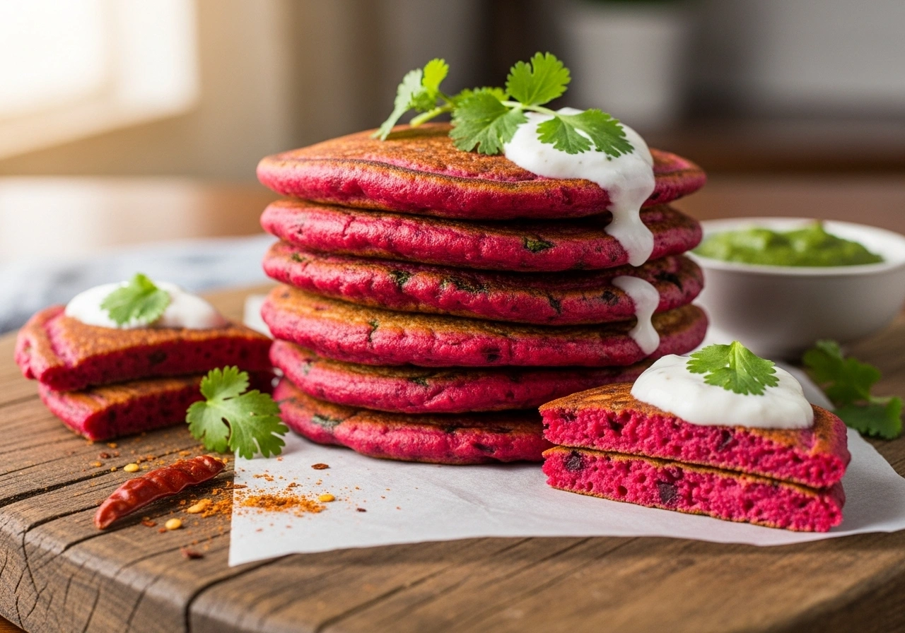 Beetroot Chilla