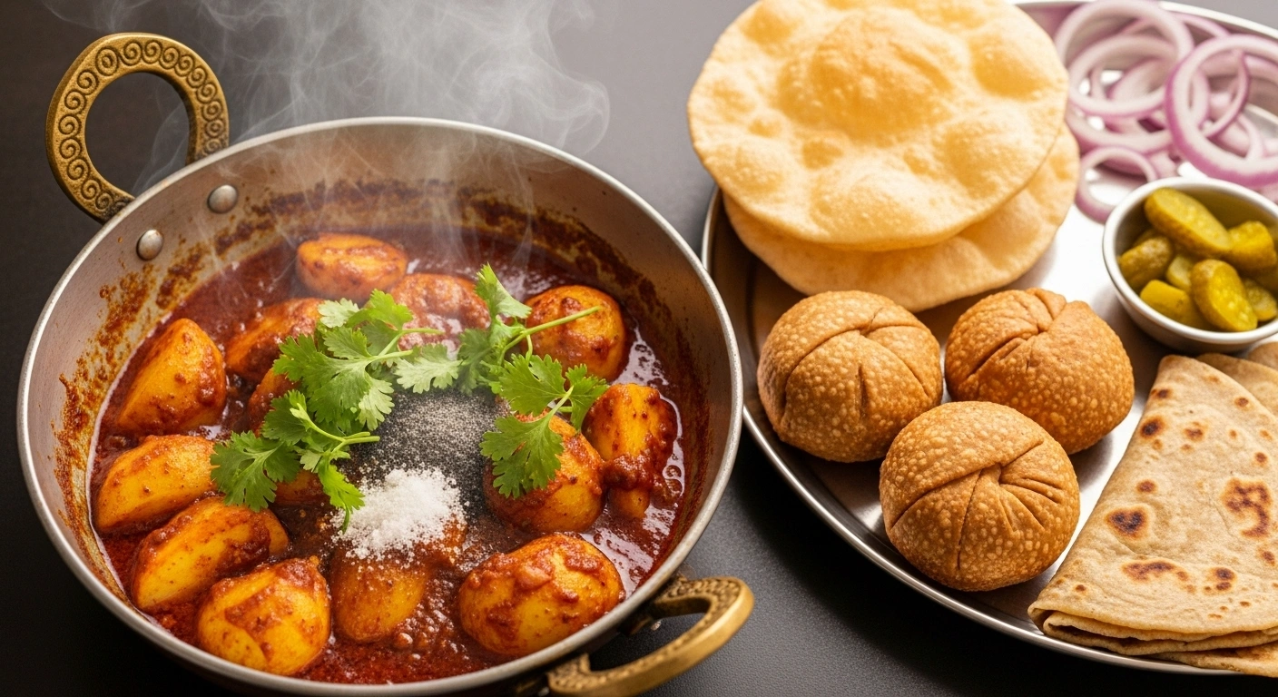 Served Halwai Wale Aloo