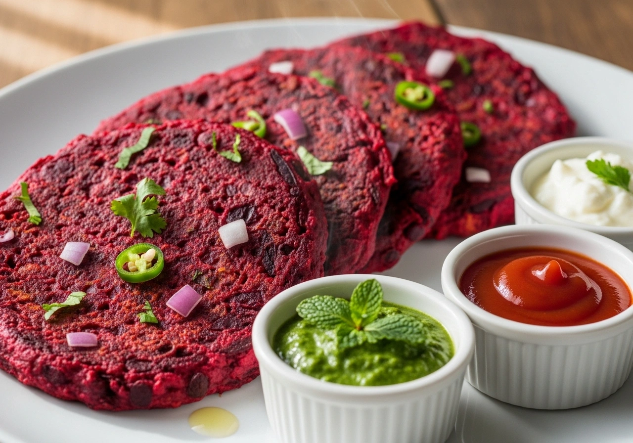 Serve Serve hot with green chutney, curd, or tomato ketchup.