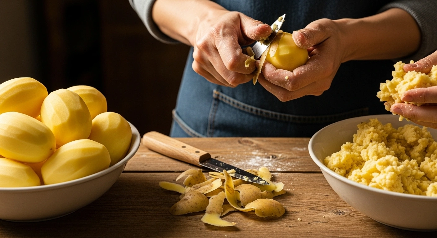Prep the potatoes