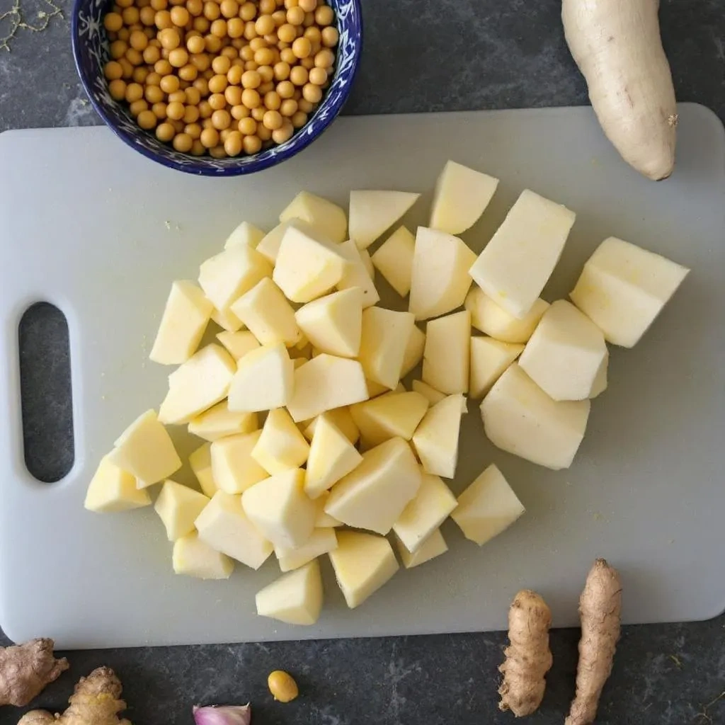 Prepping Lauki & Dal