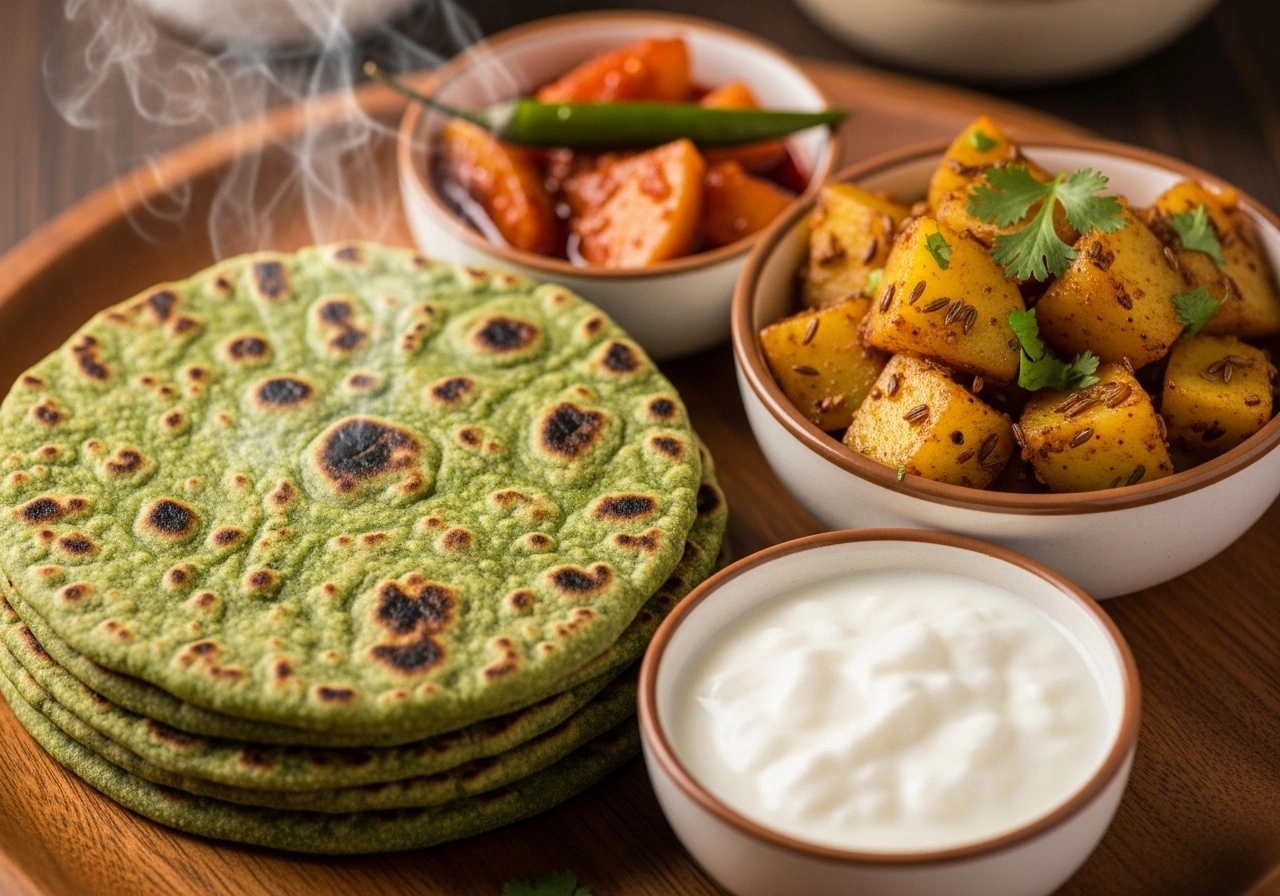 Palak Chapati & Jeera Aloo: A Nutritious Everyday Combo