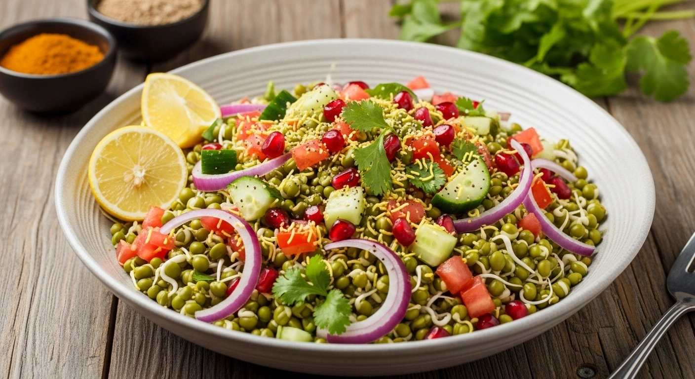 Sprouted Moong Chaat