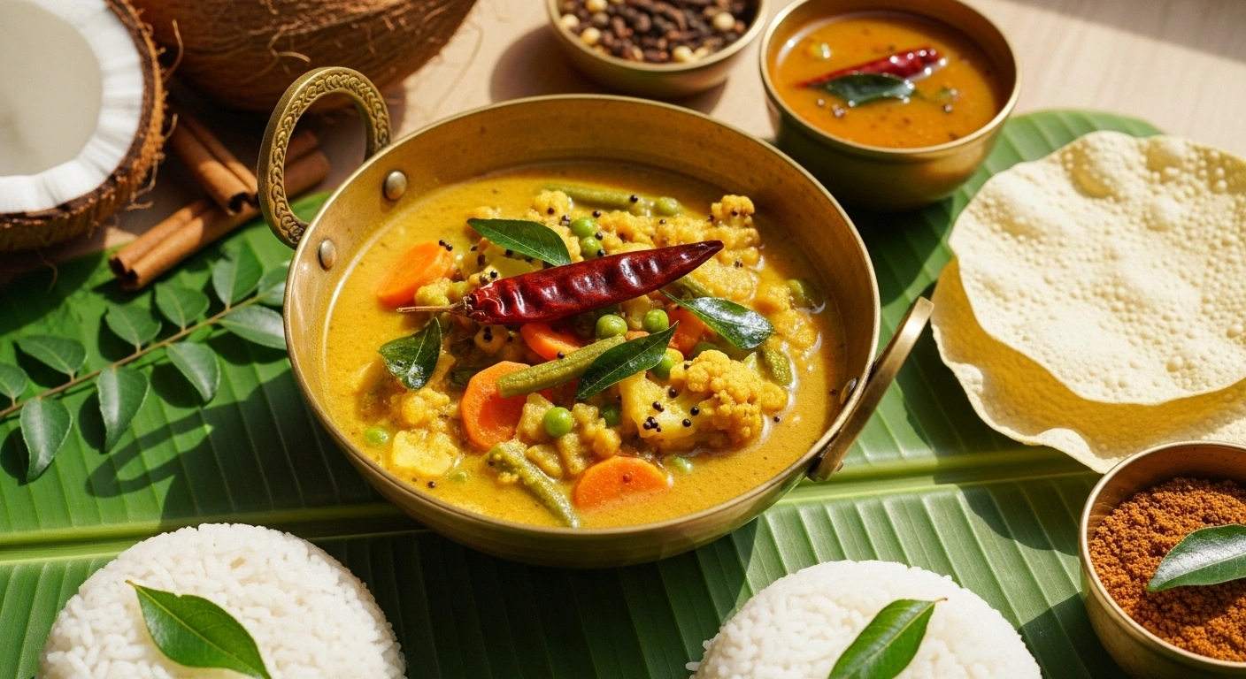 Vegetable Kootu (South Indian Lentil-Vegetable Curry)