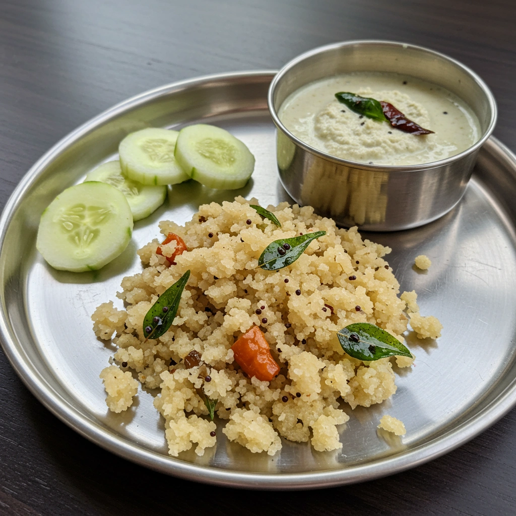 Dalia Upma Served
