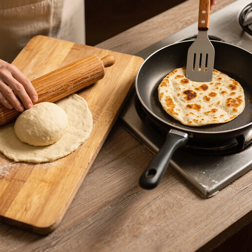 Wooden Rolling Board for Roti
