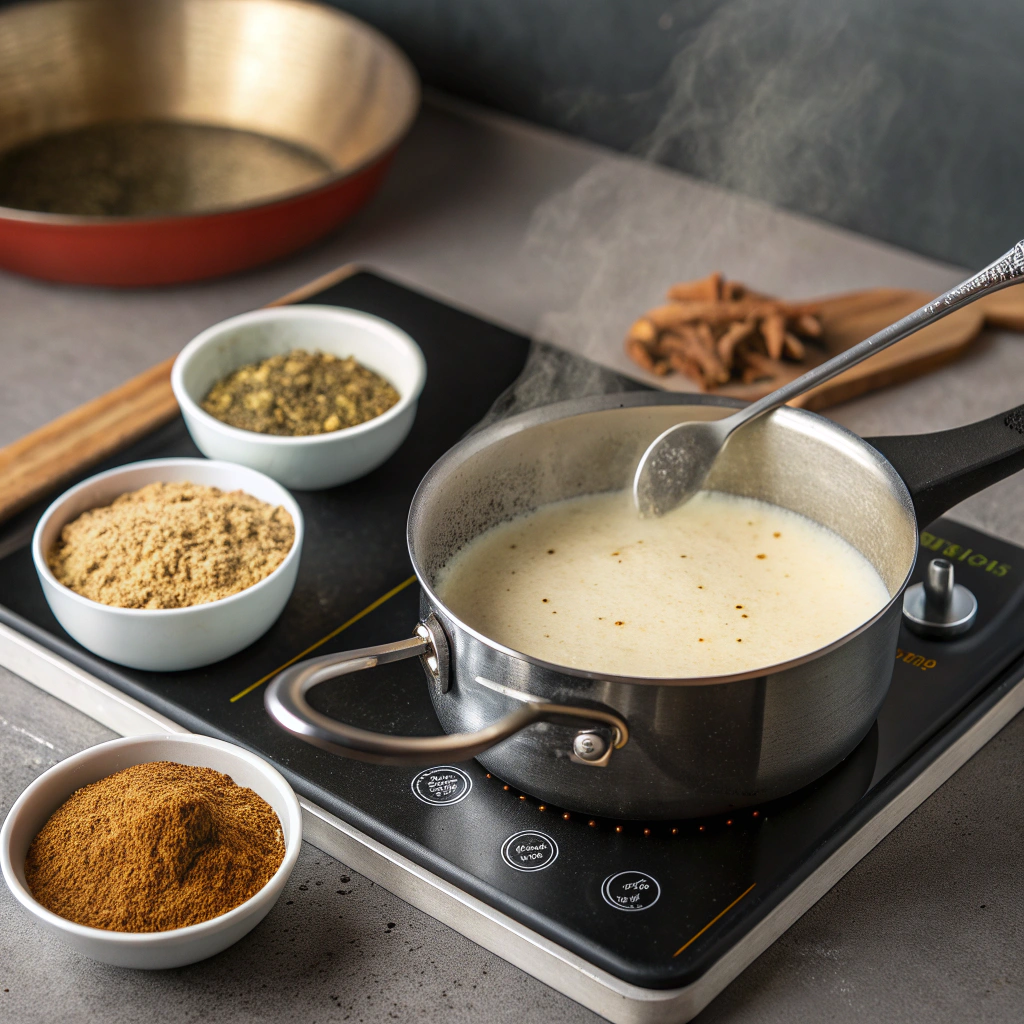 Heat Milk in a pan