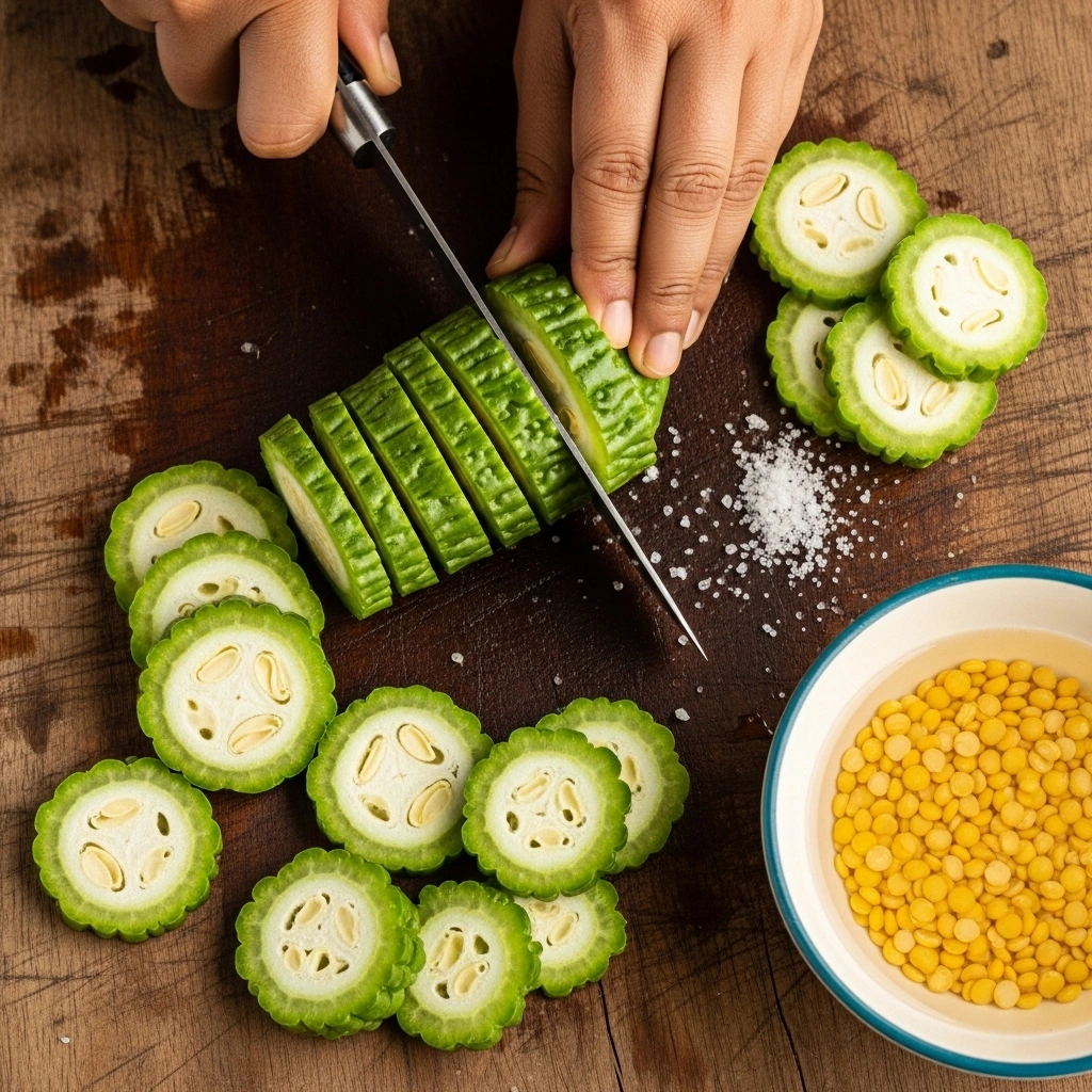 Cutting the Bitter Gourd