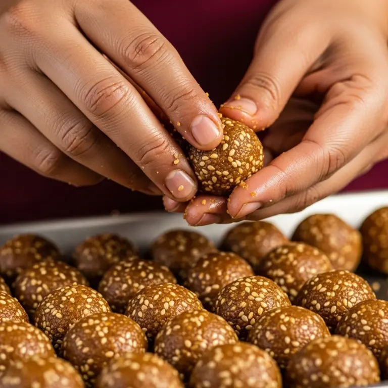 Shape it into ladoos